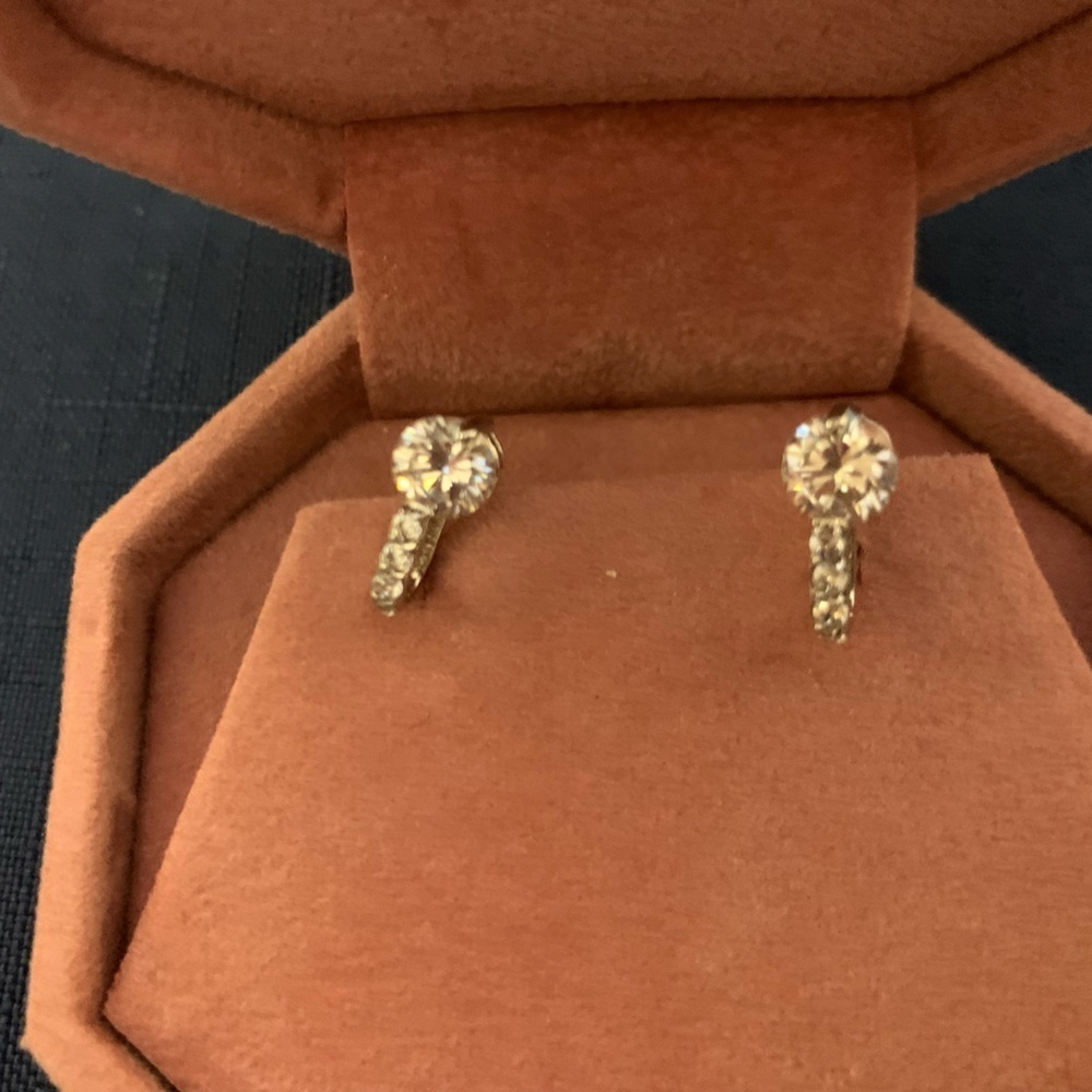 2/$13 sparkly rhinestone stud earrings costume jewelry